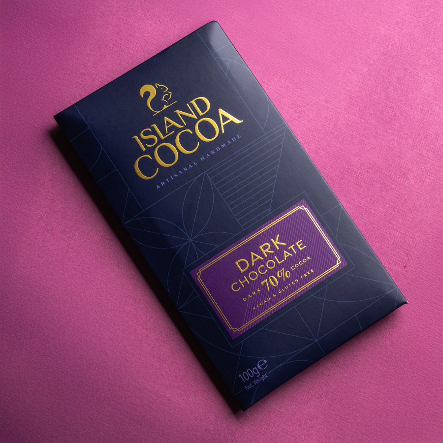 Island Cocoa Dark Chocolate with 70% Dark Cocoa 100g