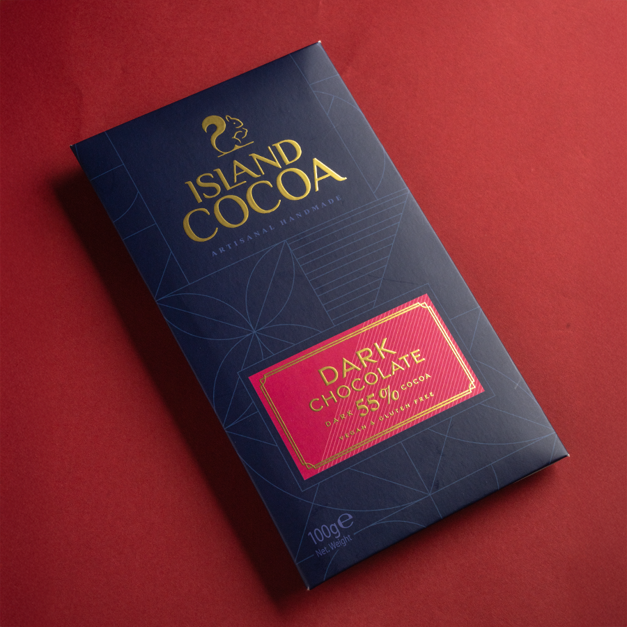 Island Cocoa Dark Chocolate with 55% Dark Cocoa 100g