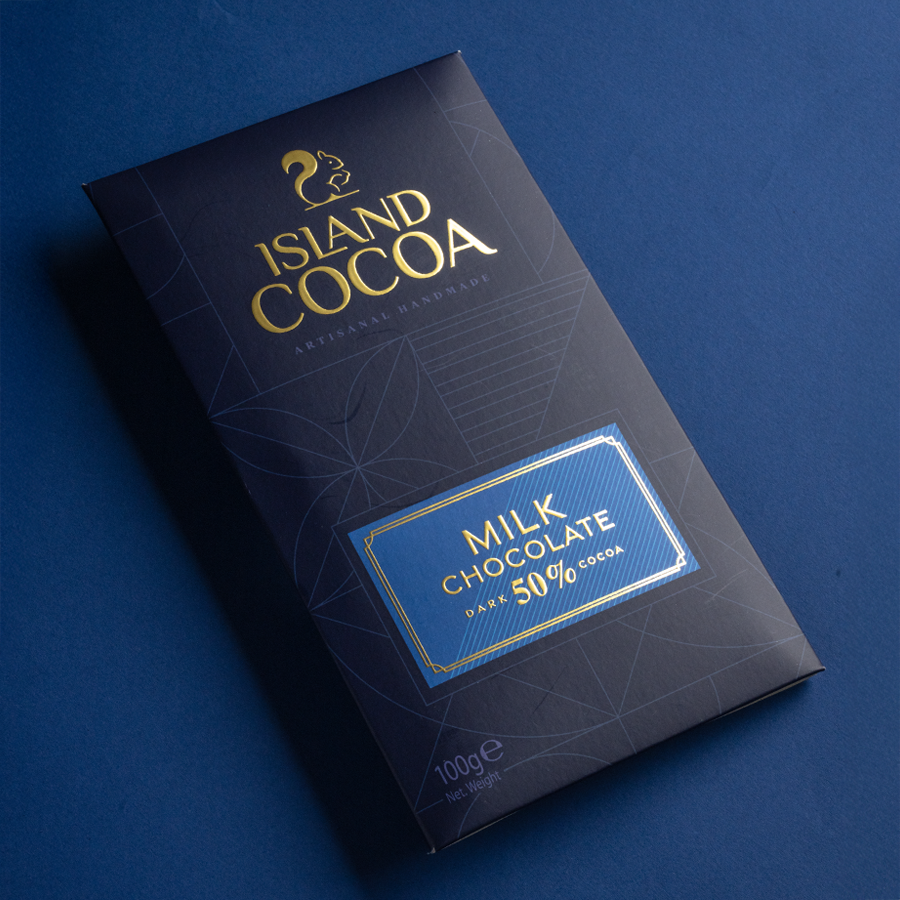 Island Cocoa Milk Chocolate with 50% Dark Cocoa 100g